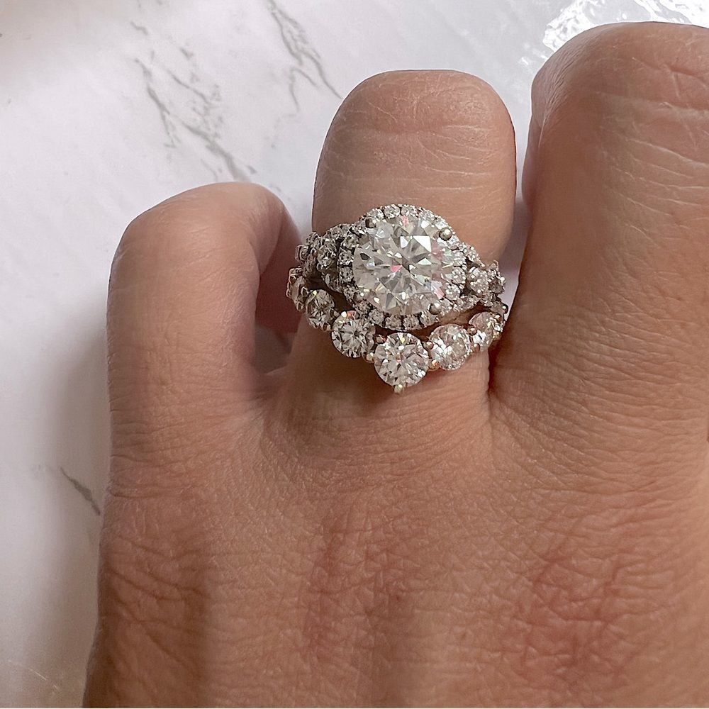 Special custome made bridal wedding ring band only  in 2ct tw - Picture 8 of 8